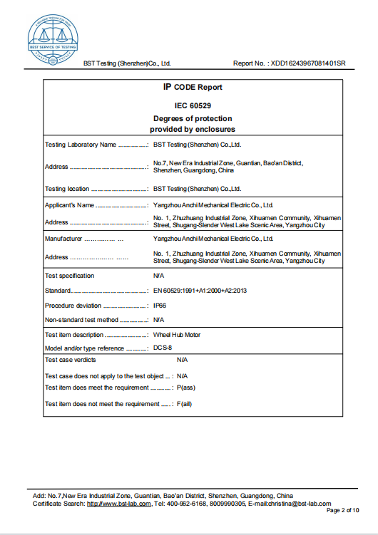 Waterproof certificate